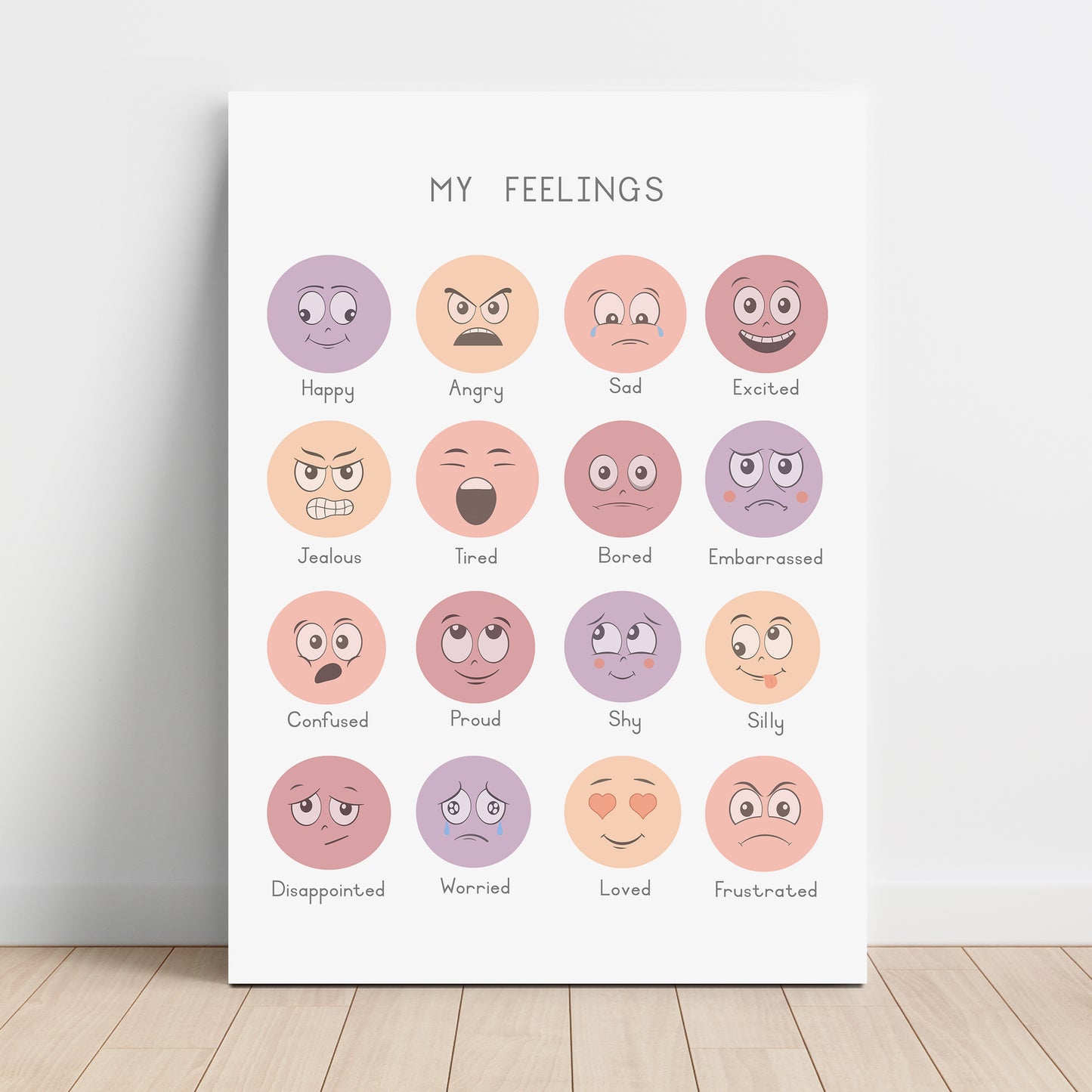 Feelings - Printable Wall Art - Instant Download