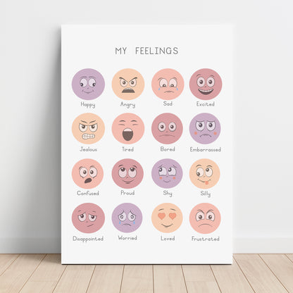 Feelings - Printable Wall Art - Instant Download