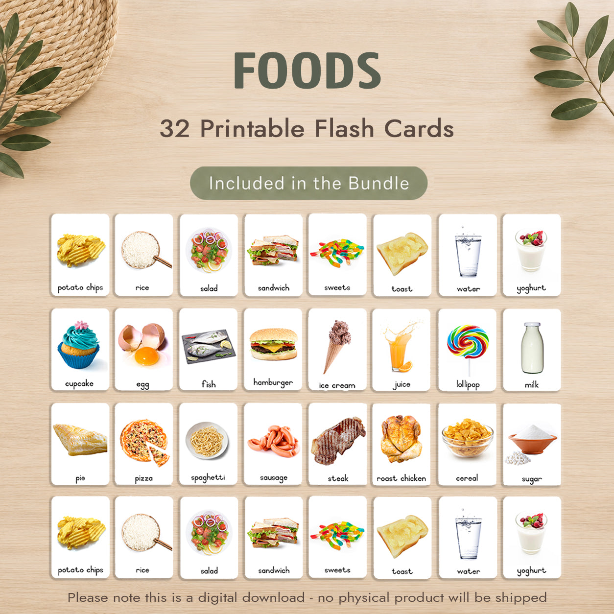 Montessori 3 Part Cards Big Bundle – English - Instant Download