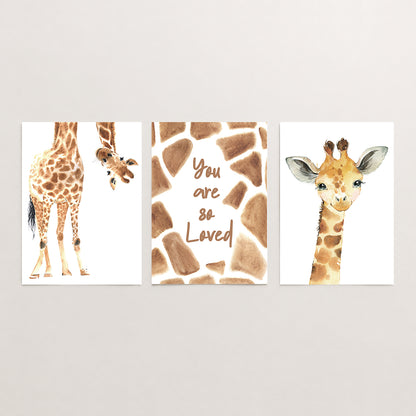 You are so Loved - Set of 3 - Printed Wall Art