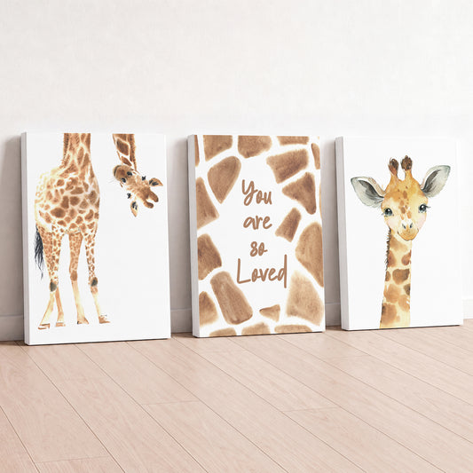 You are so Loved - Set of 3 - Printed Wall Art
