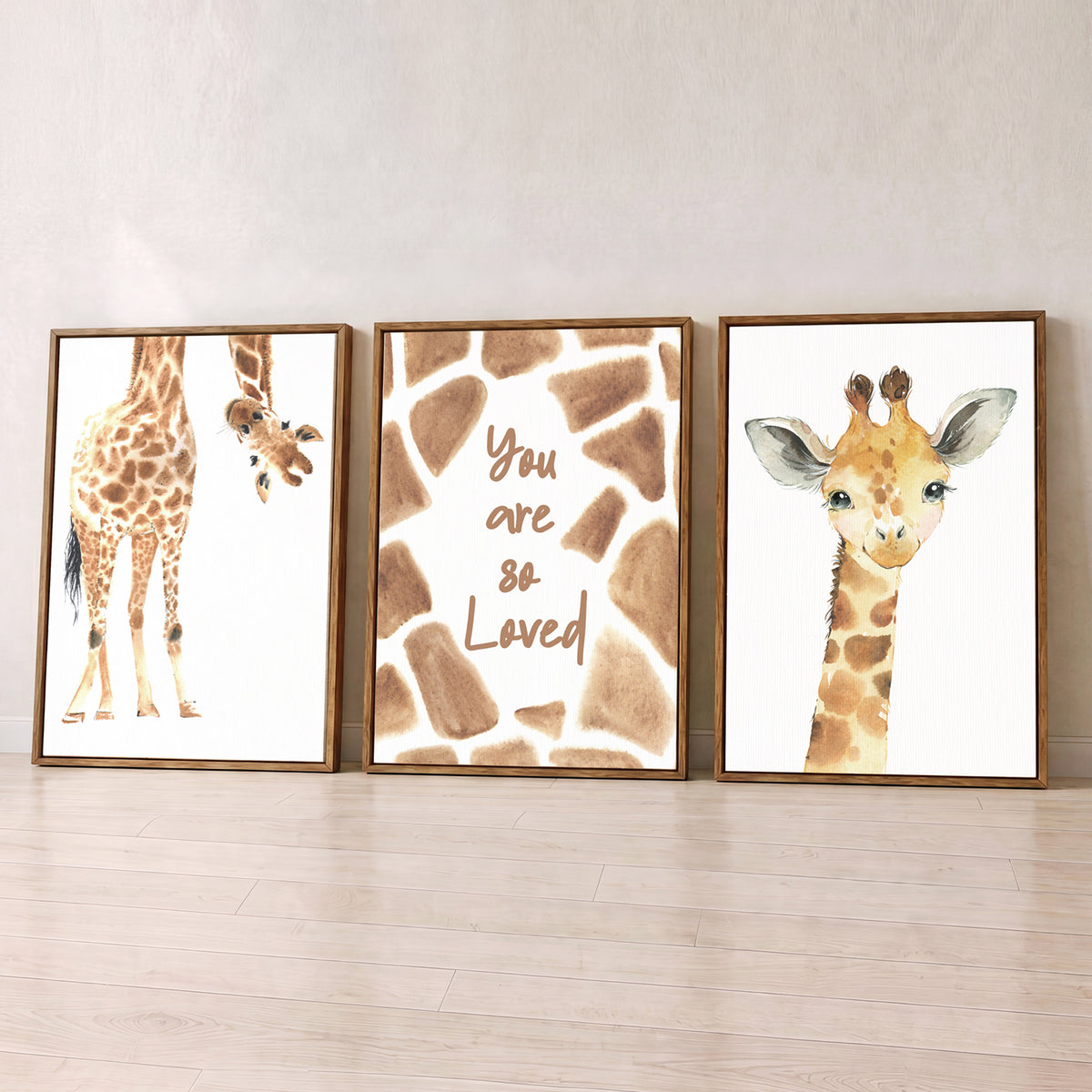 You are so Loved - Set of 3 - Printed Wall Art