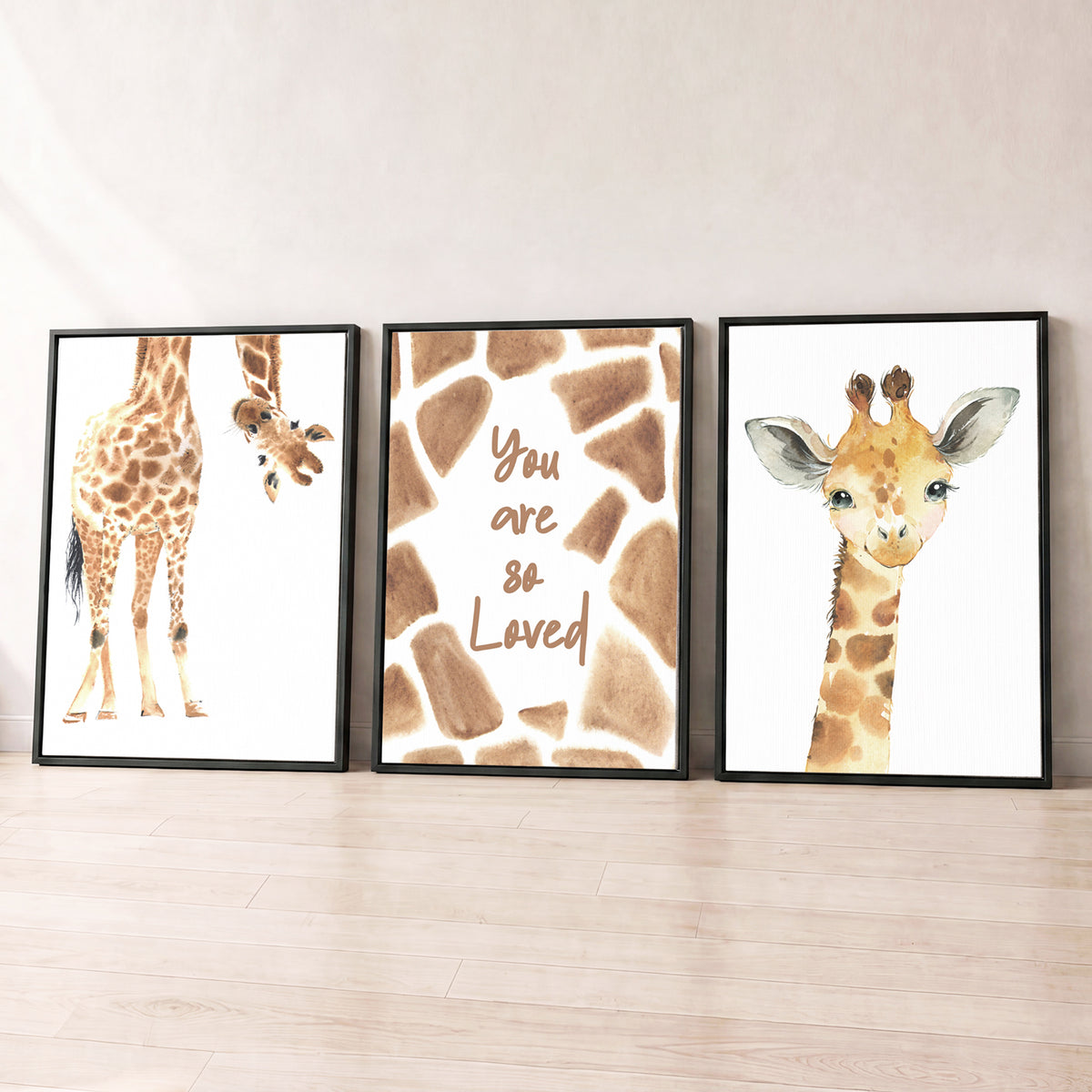 You are so Loved - Set of 3 - Printed Wall Art