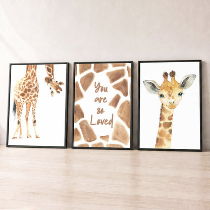 You are so Loved - Set of 3 - Printed Wall Art