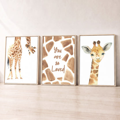 You are so Loved - Set of 3 - Printed Wall Art