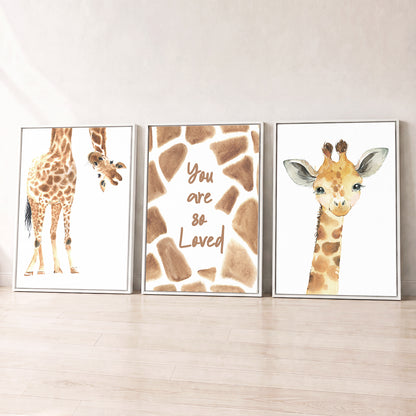 You are so Loved - Set of 3 - Printed Wall Art