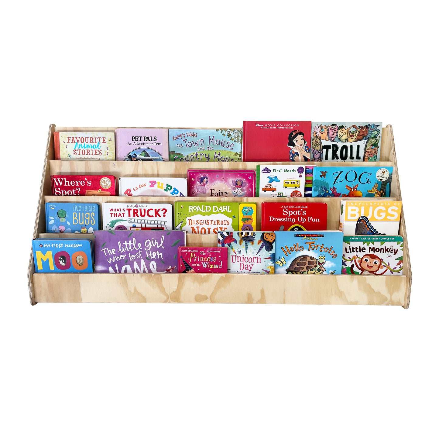 Kids Floor Bookshelf – WOOD | Montessori | Kids Bookshelf