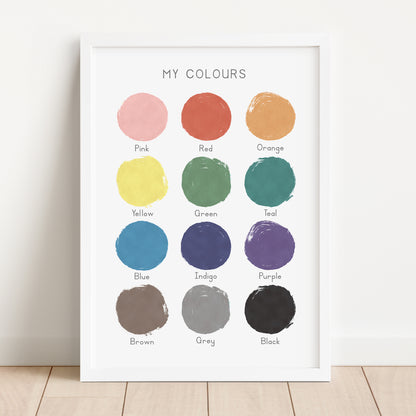 Colours - Printable Wall Art - Instant Download