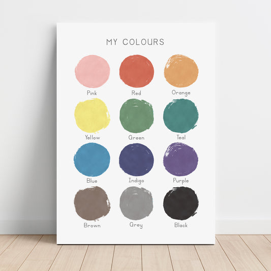 Colours - Printable Wall Art - Instant Download