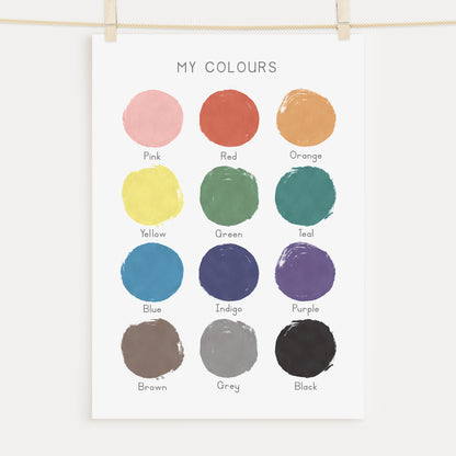 Colours - Printable Wall Art - Instant Download