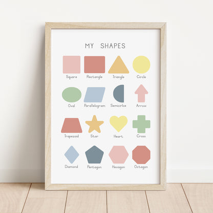 Shapes - Printable Wall Art - Instant Download