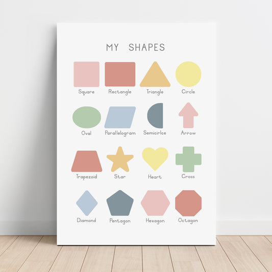 Shapes - Printable Wall Art - Instant Download