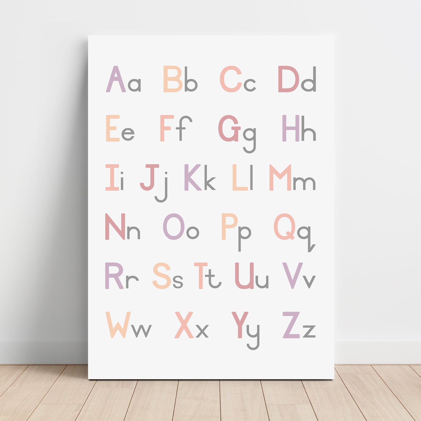 Alphabet Capitals & Lower Case - Printable Wall Art - Instant Download