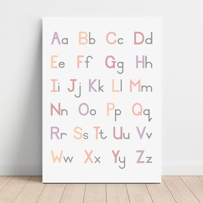 Alphabet Capitals & Lower Case - Printable Wall Art - Instant Download