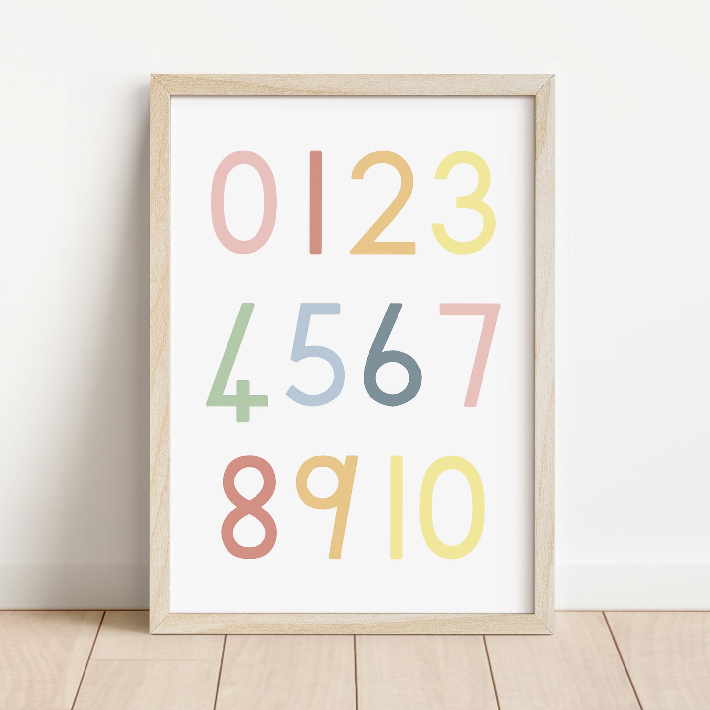 Numbers - Printable Wall Art - Instant Download