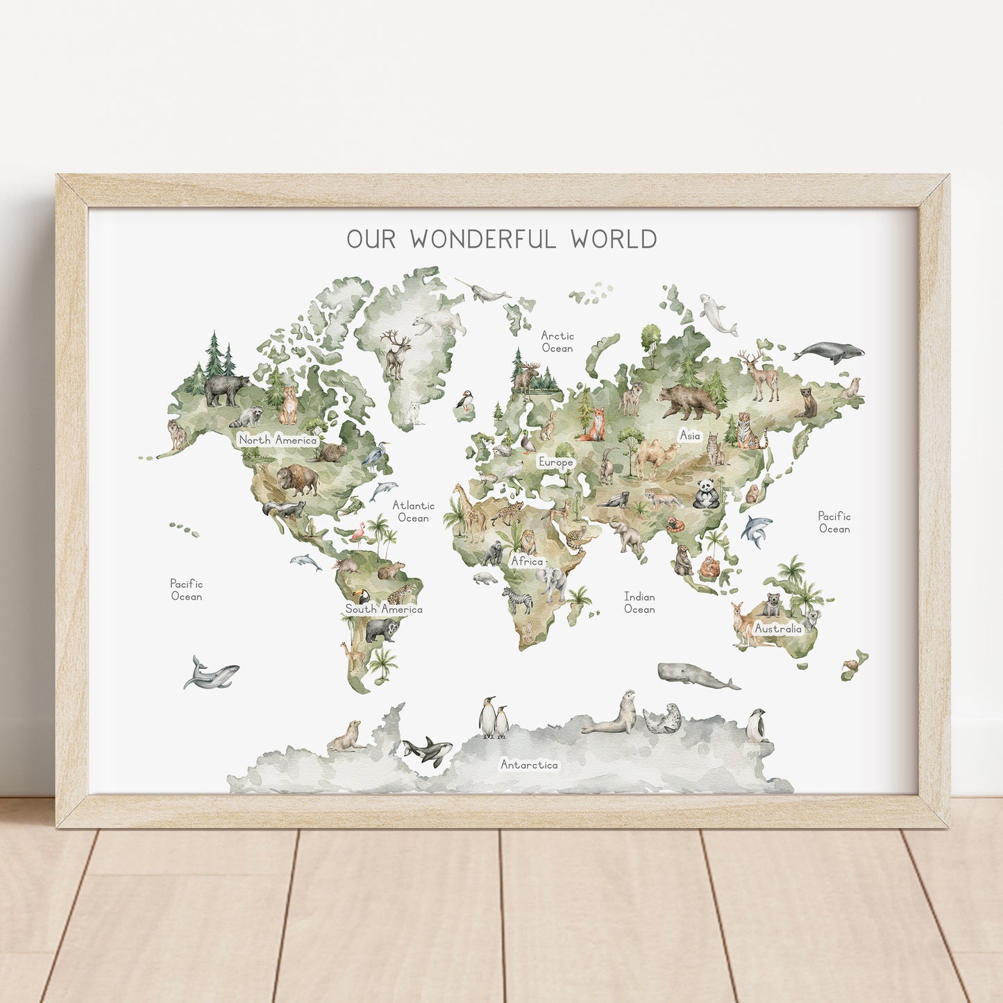 World - Printable Wall Art - Instant Download