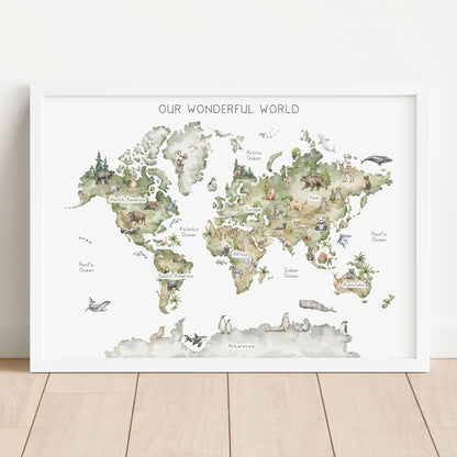 World - Printable Wall Art - Instant Download