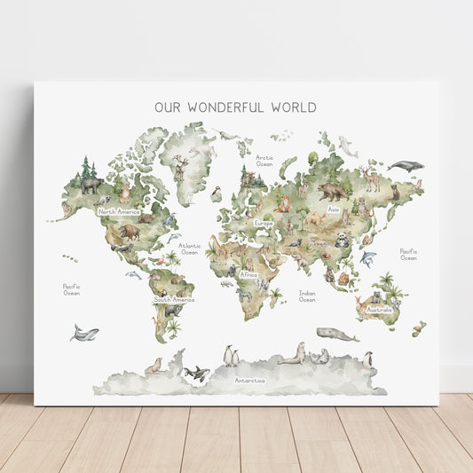 World - Printable Wall Art - Instant Download