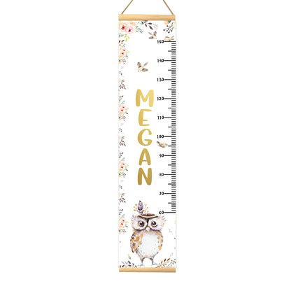 Height Chart – Owl and Baby Birds | Growth Chart