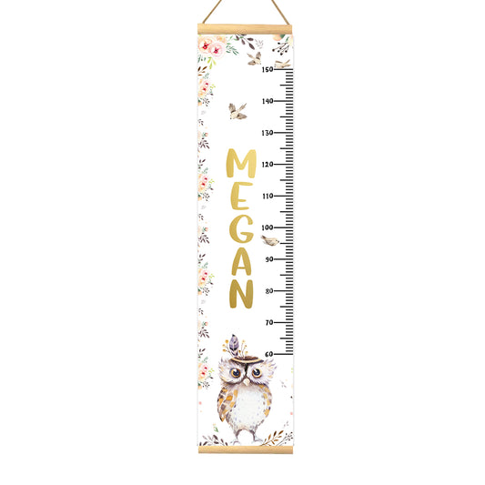 Height Chart – Owl and Baby Birds | Growth Chart
