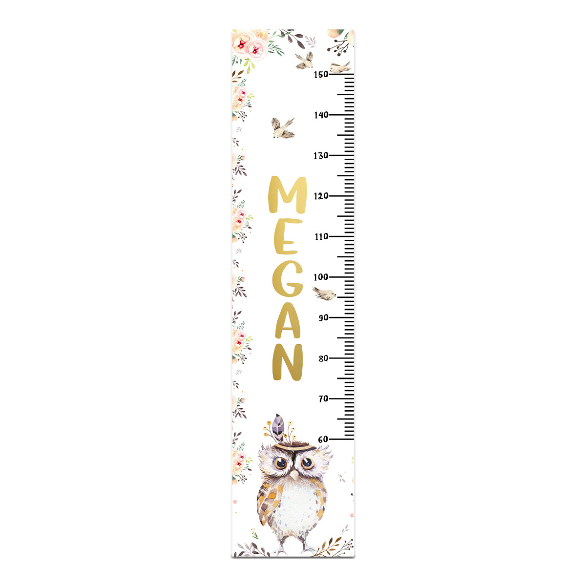 Height Chart – Owl and Baby Birds | Growth Chart