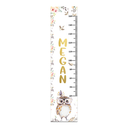 Height Chart – Owl and Baby Birds | Growth Chart