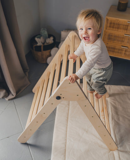 Pikler Triangle | Montessori Climbing Frame with Optional Slide