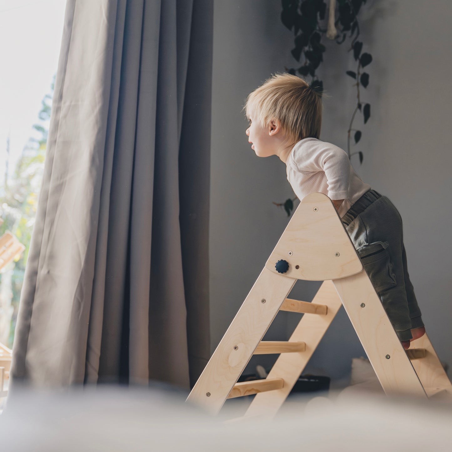 Pikler Triangle | Montessori Climbing Frame with Optional Slide