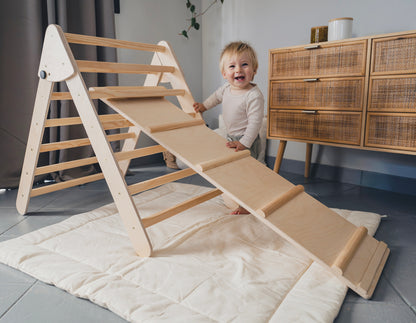 Pikler Triangle | Montessori Climbing Frame with Optional Slide