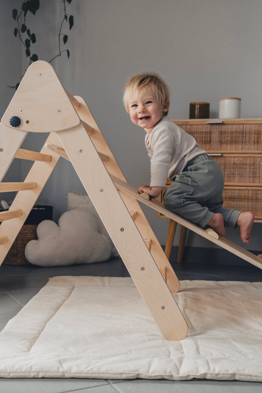 Pikler Triangle | Montessori Climbing Frame with Optional Slide