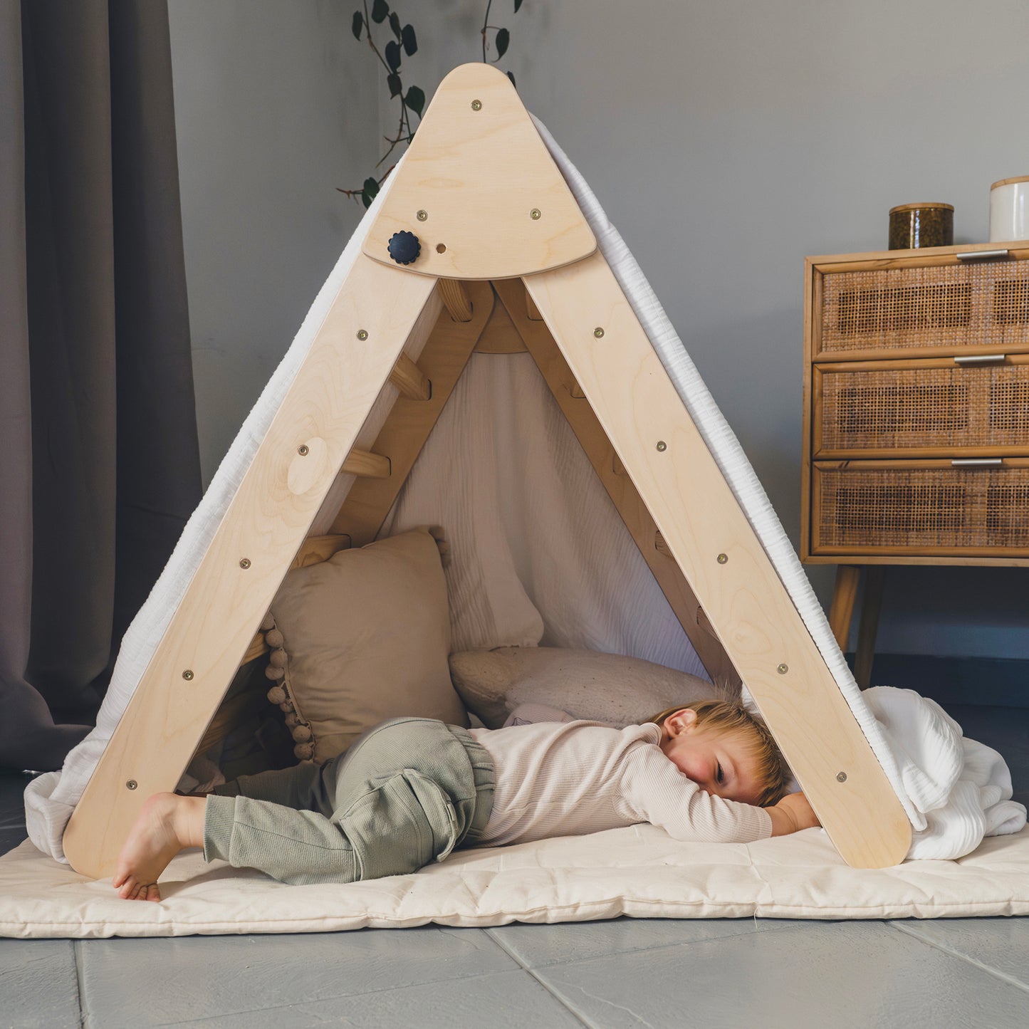 Pikler Triangle | Montessori Climbing Frame with Optional Slide
