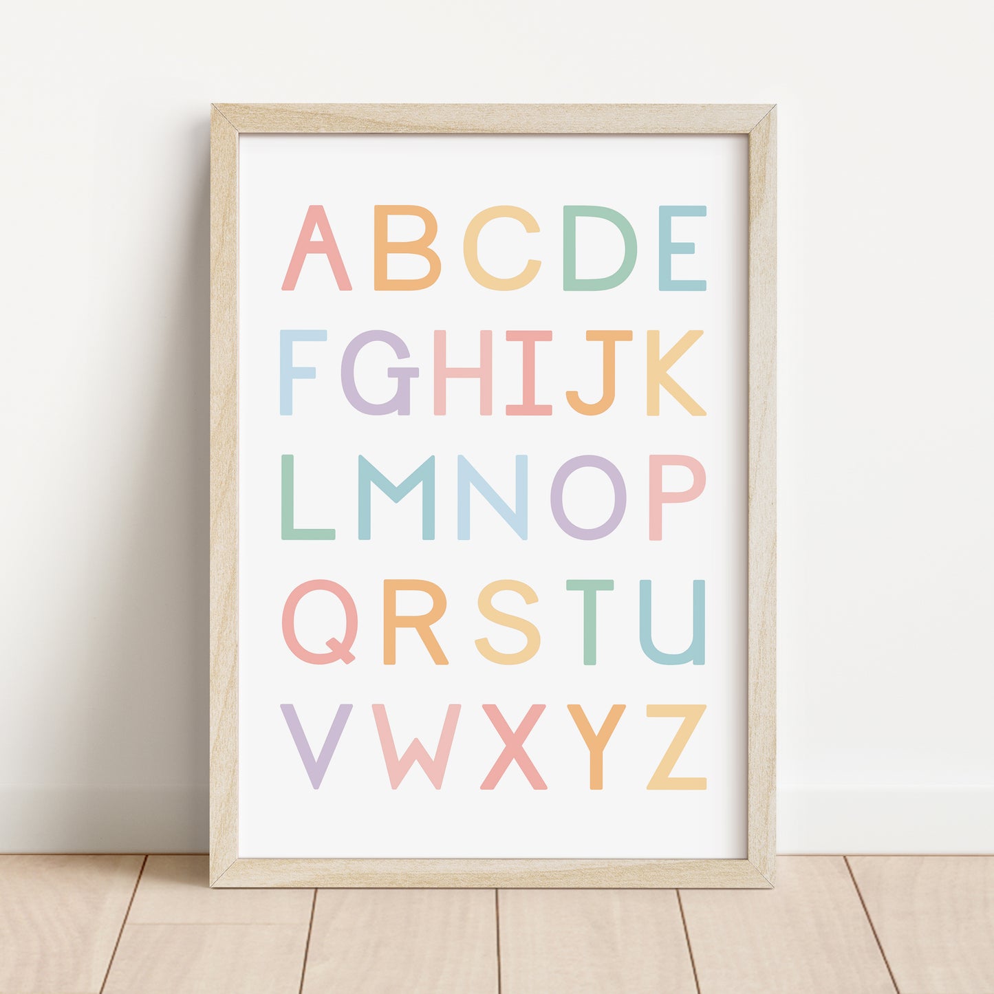 Alphabet Capitals - Printable Wall Art  - Instant Download