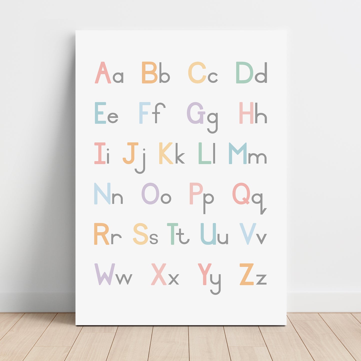 Alphabet Capitals & Lower Case - Printable Wall Art - Instant Download
