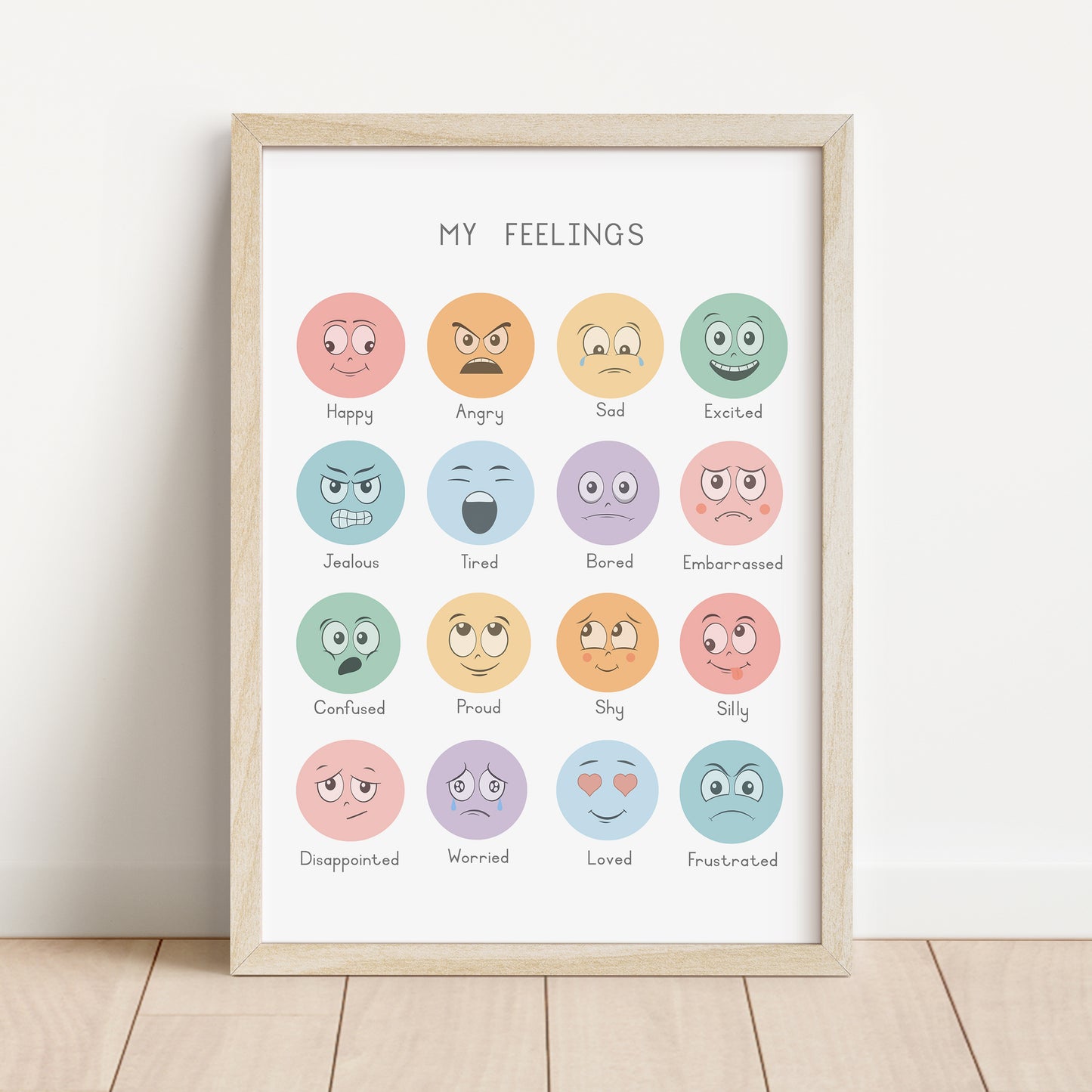 Feelings - Printable Wall Art - Instant Download