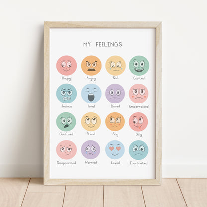 Feelings - Printable Wall Art - Instant Download