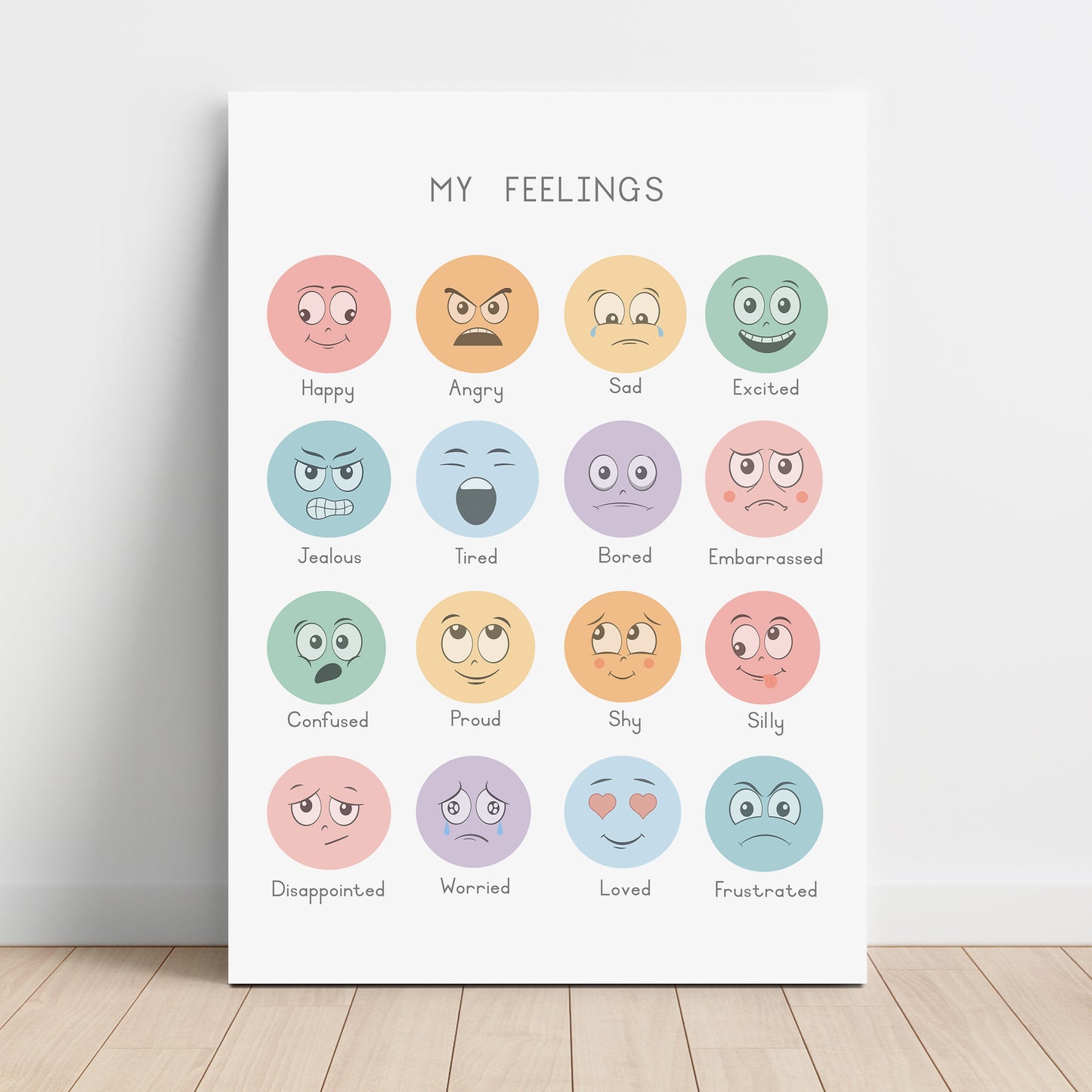 Feelings - Printable Wall Art - Instant Download