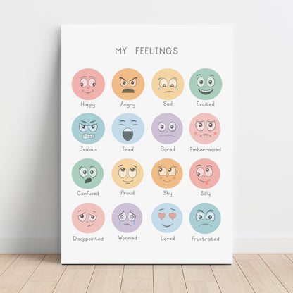 Feelings - Printable Wall Art - Instant Download