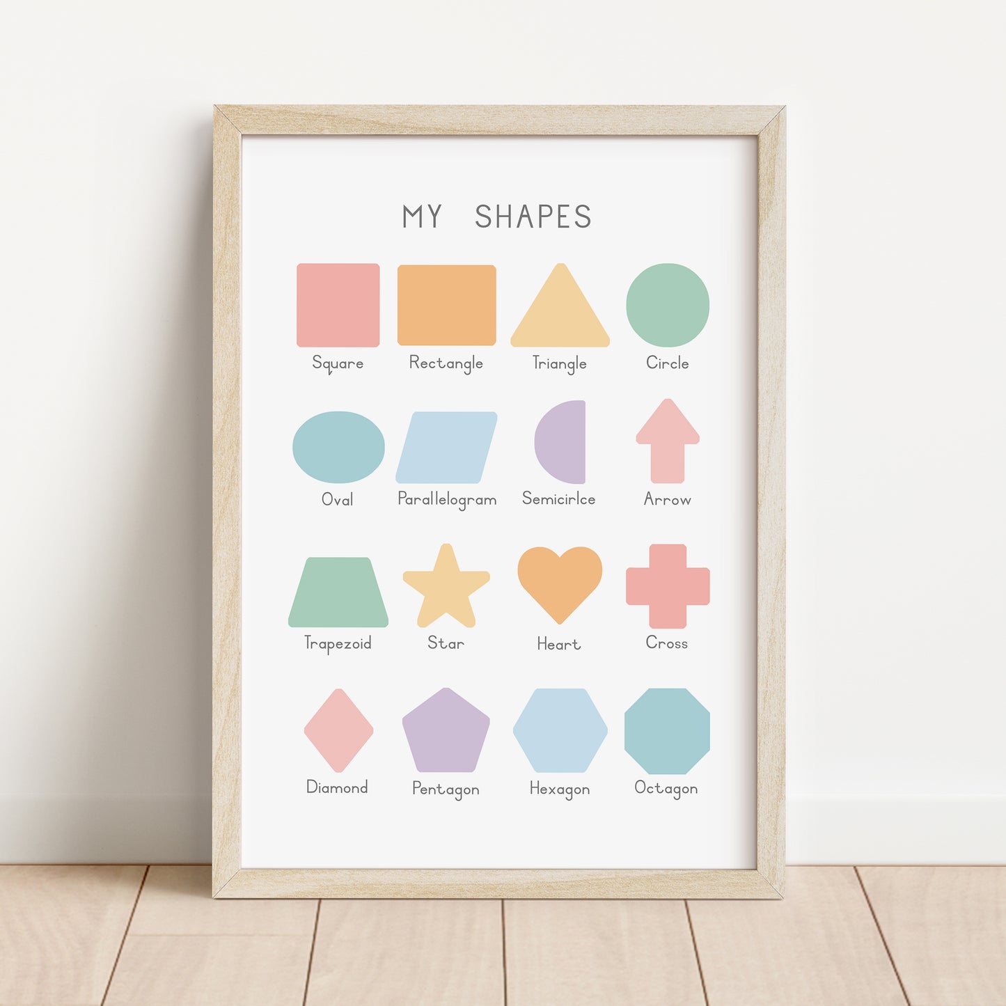 Shapes - Printable Wall Art - Instant Download