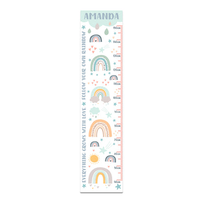Height Chart – Rainbow – Blue | Growth Chart