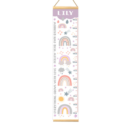 Height Chart – Rainbow - Purple | Growth Chart