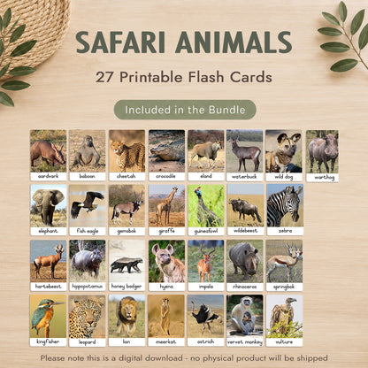 Montessori 3 Part Cards Big Bundle – English - Instant Download