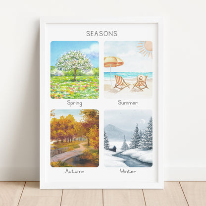 Seasons - Printable Wall Art - Instant Download