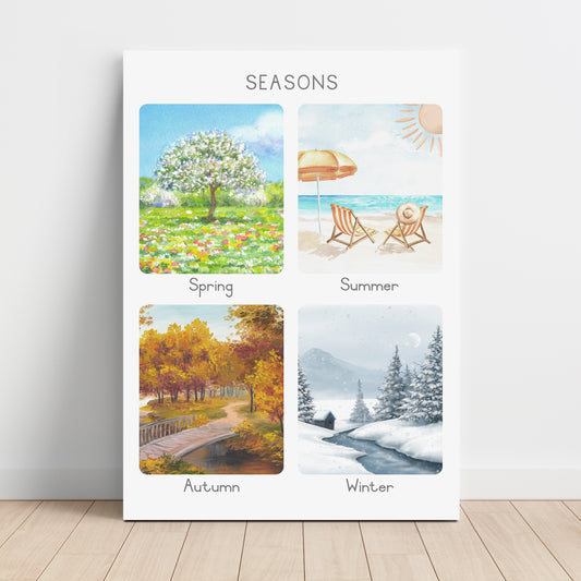 Seasons - Printable Wall Art - Instant Download