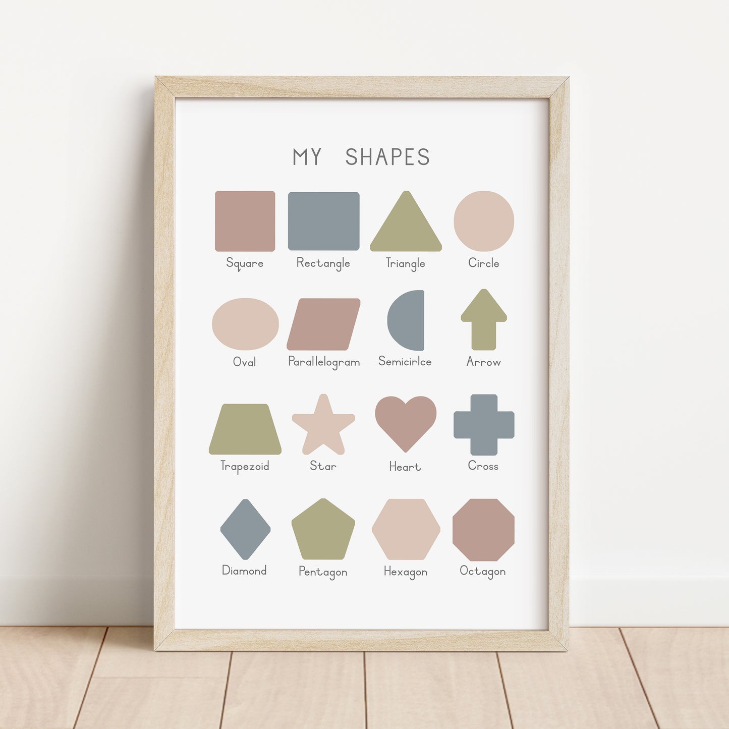 Shapes - Printable Wall Art - Instant Download