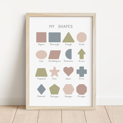 Shapes - Printable Wall Art - Instant Download