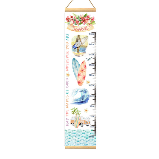 Height Chart – Surf – Girl | Growth Chart
