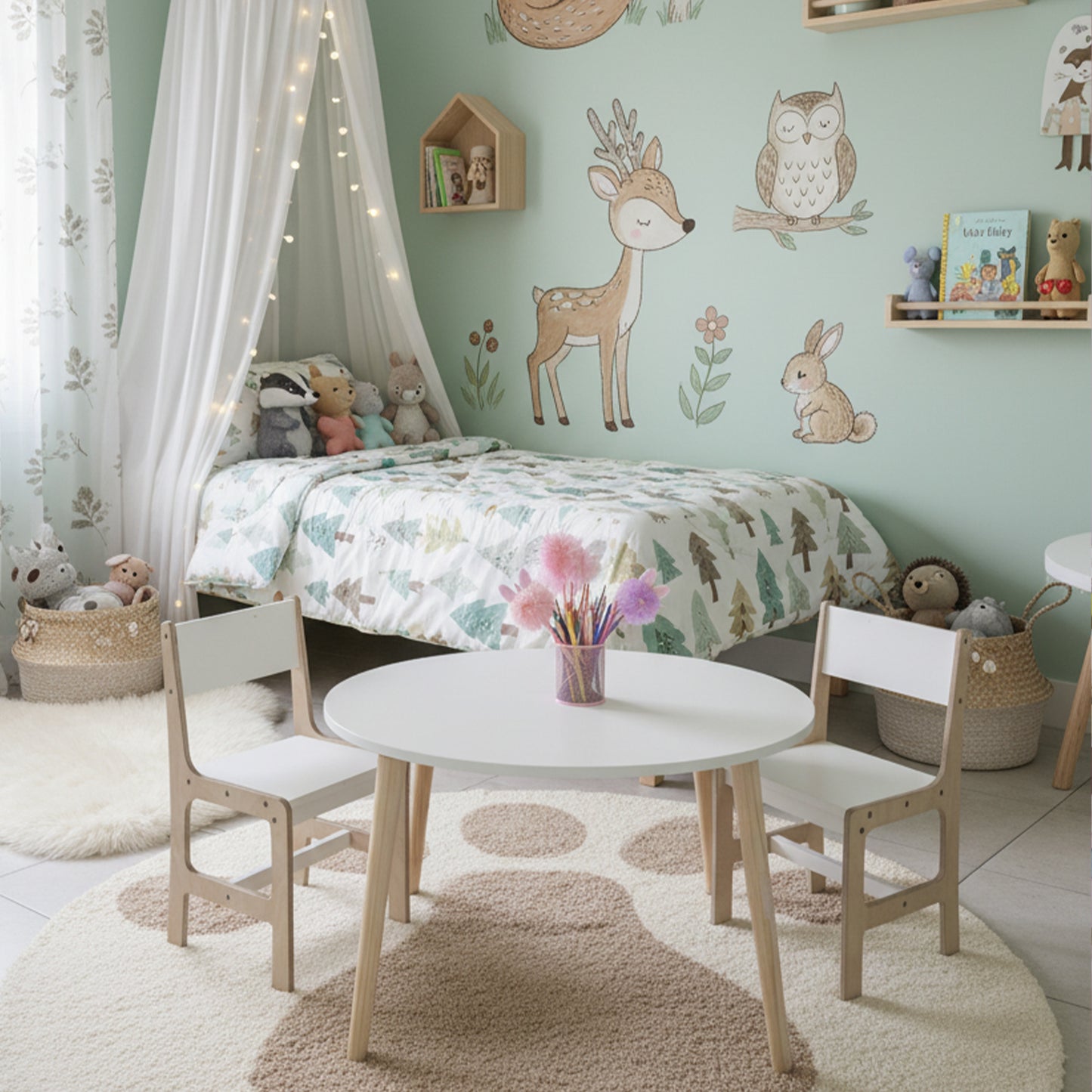 The Luna Kids Table & Chair Set | Wooden Children’s Furniture