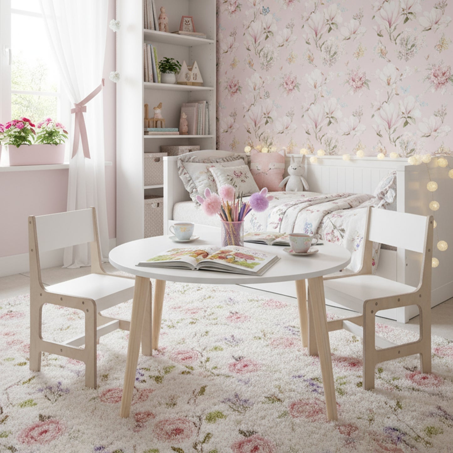 The Luna Kids Table & Chair Set | Wooden Children’s Furniture