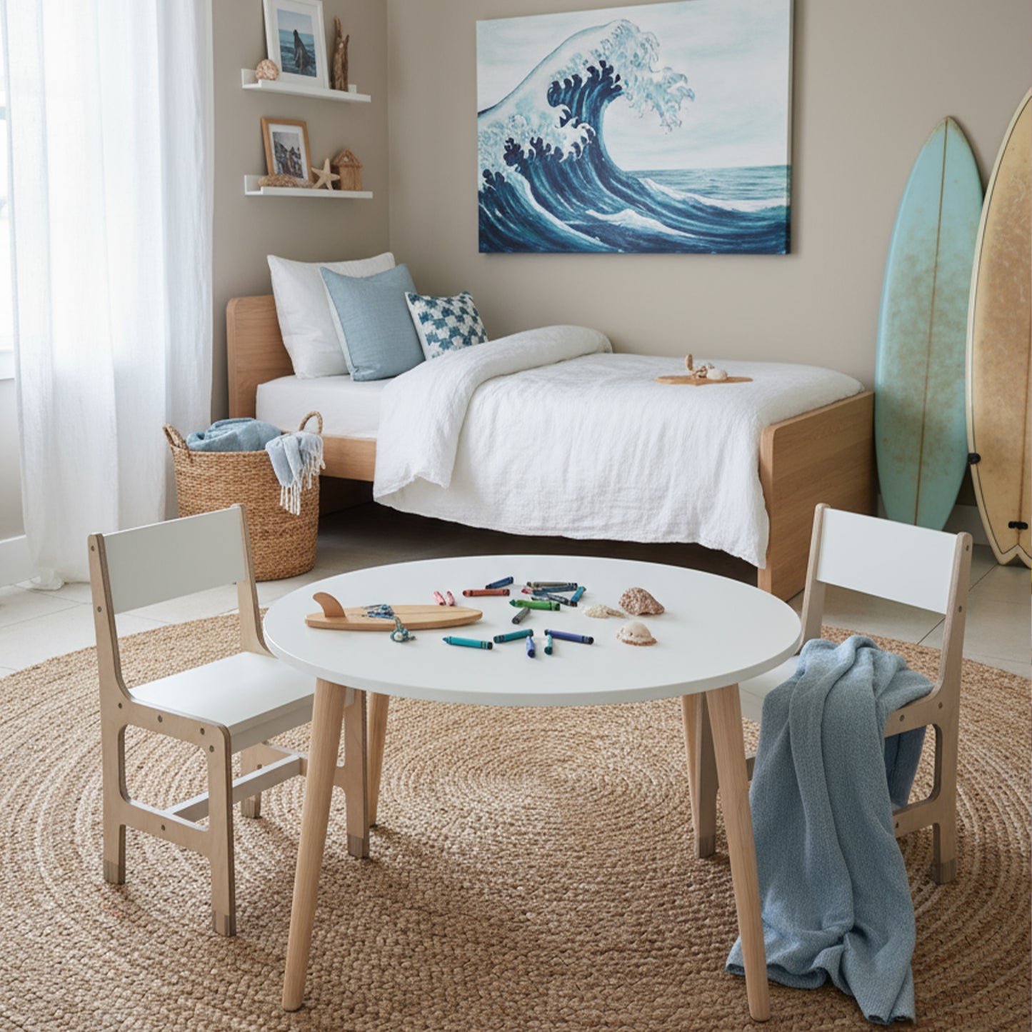 The Luna Kids Table & Chair Set | Wooden Children’s Furniture
