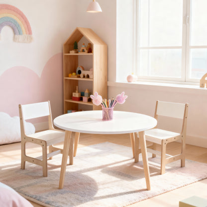 The Luna Kids Table & Chair Set | Wooden Children’s Furniture